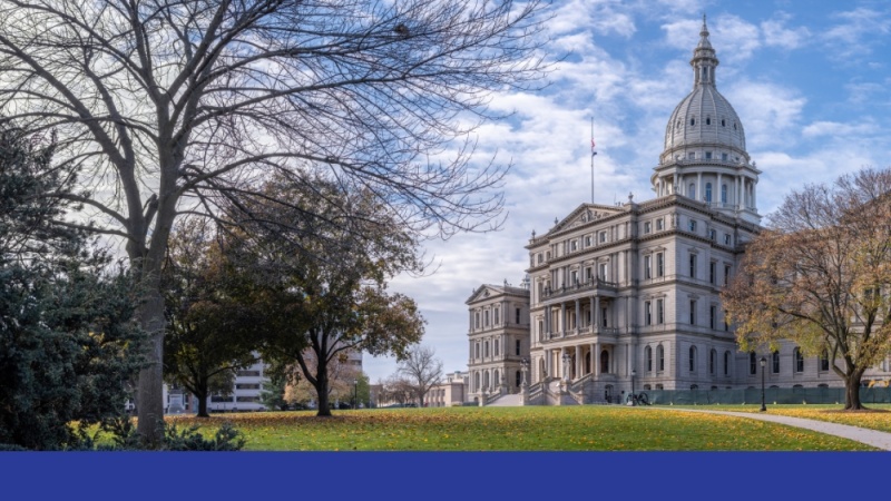 The Michigan capitol building